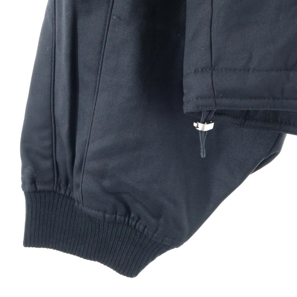 FFFPOSTALSERVICE(トリプルエフポスタルサービス) 25SS REIA HOODED PARACHUTE JACKET フーデッドパラシュートジャケット FFFPSSS2508 ブラック