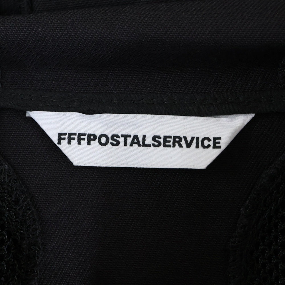 FFFPOSTALSERVICE(トリプルエフポスタルサービス) 25SS AIRE MULTI MESH POCKET JACKET マルチポケットメッシュミリタリージャケット FFFPSSS2505 ブラック