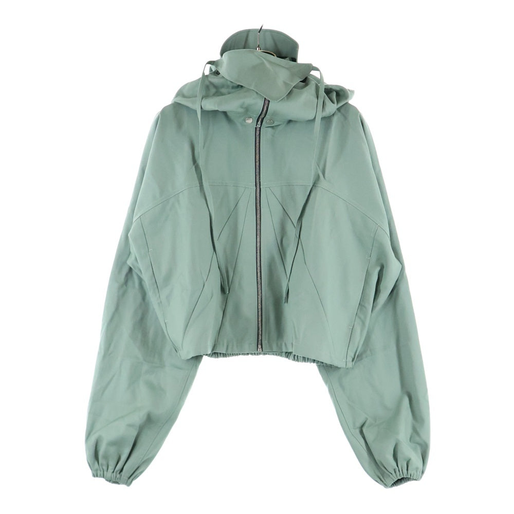 FFFPOSTALSERVICE(トリプルエフポスタルサービス) PARACHUTE CROPPED JACKET フェイスマスクフード パラシュートクロップドジャケット グリーン