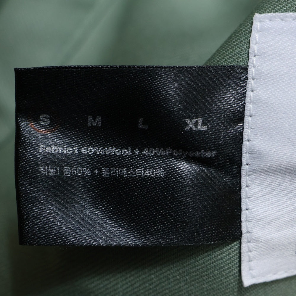 FFFPOSTALSERVICE(トリプルエフポスタルサービス) PARACHUTE CROPPED JACKET フェイスマスクフード パラシュートクロップドジャケット グリーン
