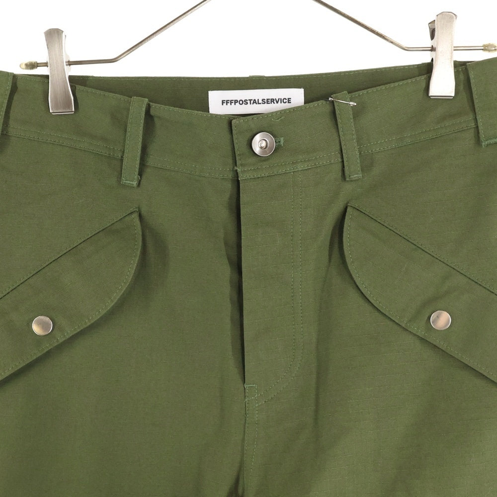 FFFPOSTALSERVICE(トリプルエフポスタルサービス) 25SS 3-WAY ZIP CARGO TROUSERS ジップカーゴトラウザーズパンツ FFFPSSS2515 グリーン