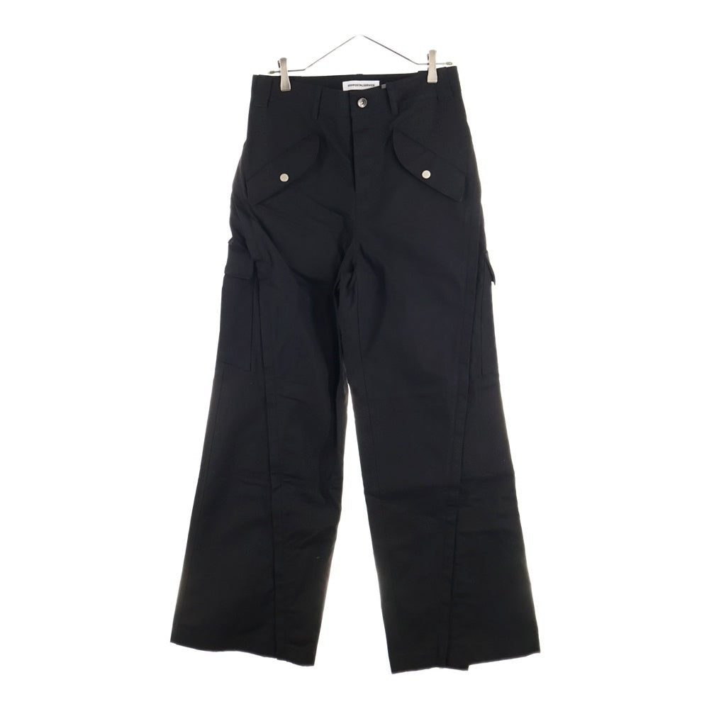 FFFPOSTALSERVICE(トリプルエフポスタルサービス) 25SS 3-WAY ZIP CARGO TROUSERS ジップカーゴトラウザーズパンツ FFFPSSS2513 ブラック