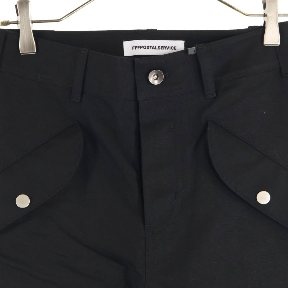 FFFPOSTALSERVICE(トリプルエフポスタルサービス) 25SS 3-WAY ZIP CARGO TROUSERS ジップカーゴトラウザーズパンツ FFFPSSS2513 ブラック