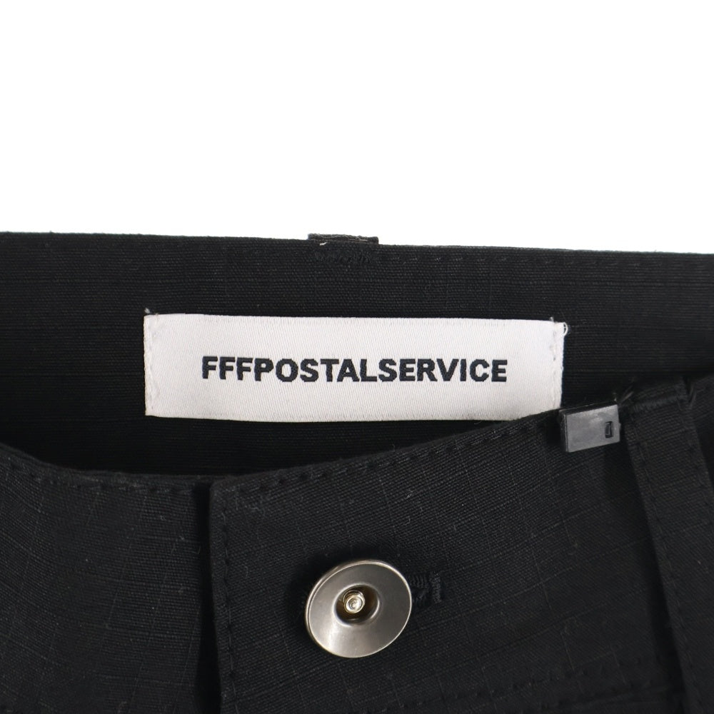 FFFPOSTALSERVICE(トリプルエフポスタルサービス) 25SS 3-WAY ZIP CARGO TROUSERS ジップカーゴトラウザーズパンツ FFFPSSS2513 ブラック