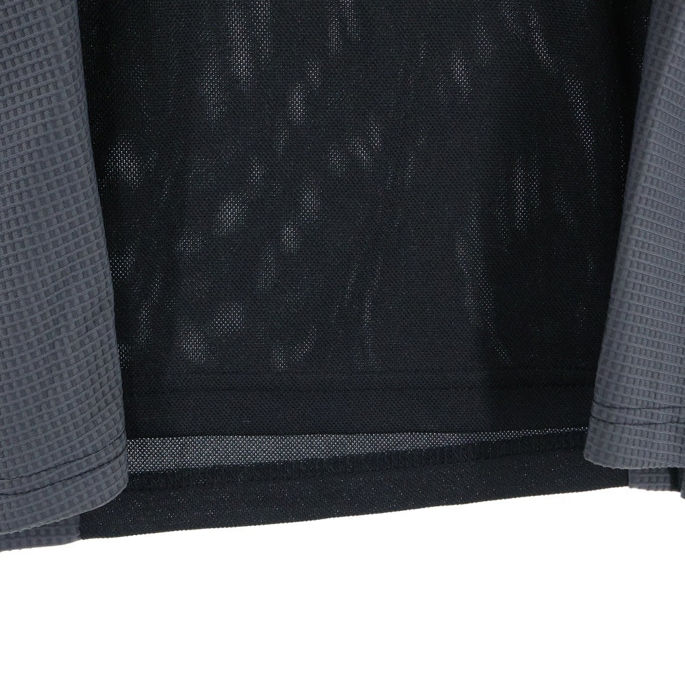 FFFPOSTALSERVICE(トリプルエフポスタルサービス) 25SS DIFFRACTION KNIT ディフラクションニット切替長袖Tシャツ FFFPSSS2529 ブラック