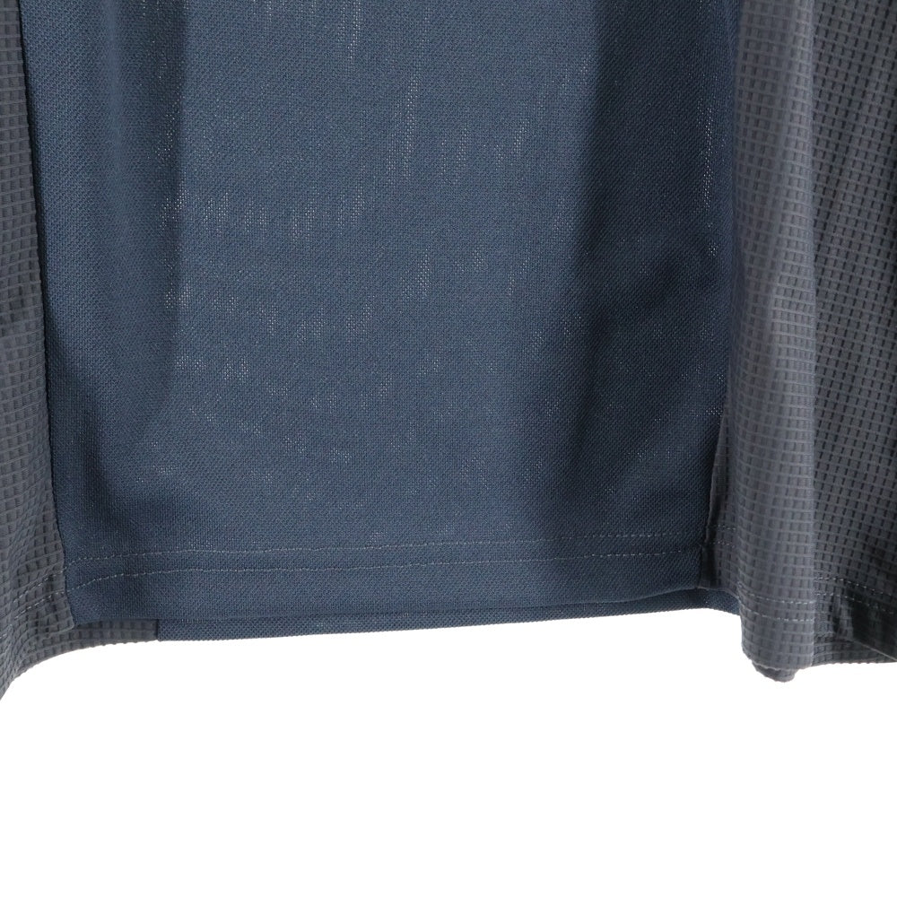 FFFPOSTALSERVICE(トリプルエフポスタルサービス) 25SS DIFFRACTION KNIT ディフラクションニット切替長袖Tシャツ FFFPSSS2531 チャコールグレー