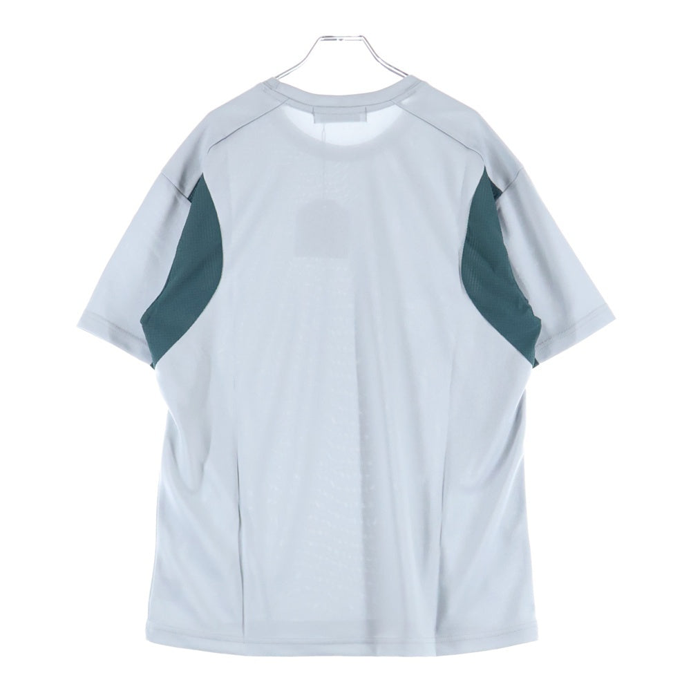 FFFPOSTALSERVICE(トリプルエフポスタルサービス) 25SS DIFFRACTION KNIT ディフラクションニット切替長袖Tシャツ FFFPSSS2530 グレー/グリーン