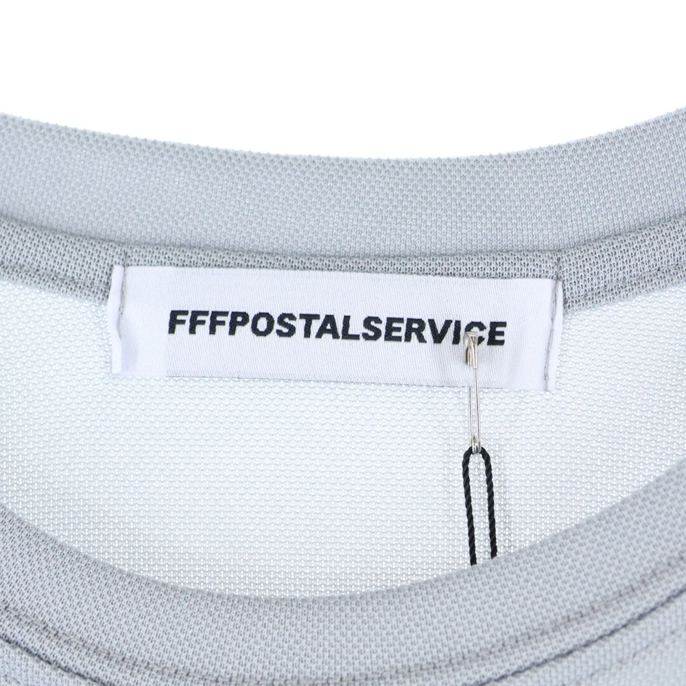 FFFPOSTALSERVICE(トリプルエフポスタルサービス) 25SS DIFFRACTION KNIT ディフラクションニット切替長袖Tシャツ FFFPSSS2530 グレー/グリーン