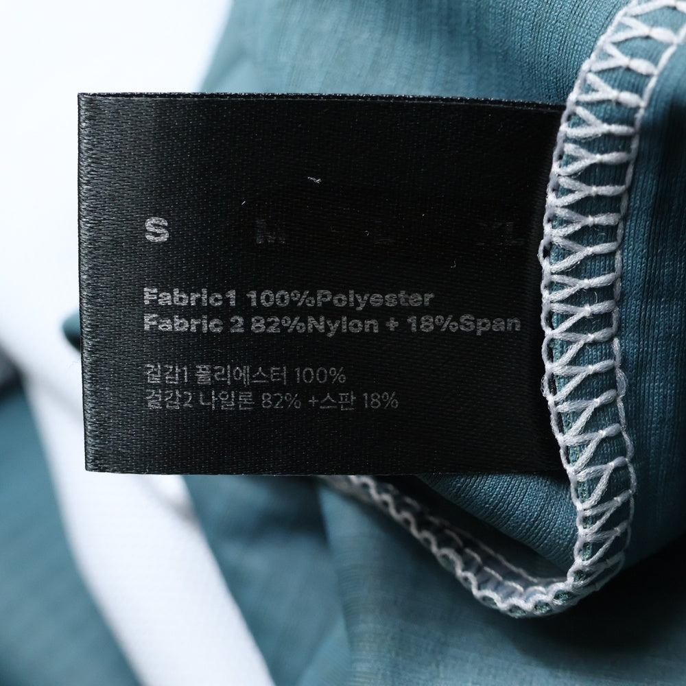 FFFPOSTALSERVICE(トリプルエフポスタルサービス) 25SS DIFFRACTION KNIT ディフラクションニット切替長袖Tシャツ FFFPSSS2530 グレー/グリーン