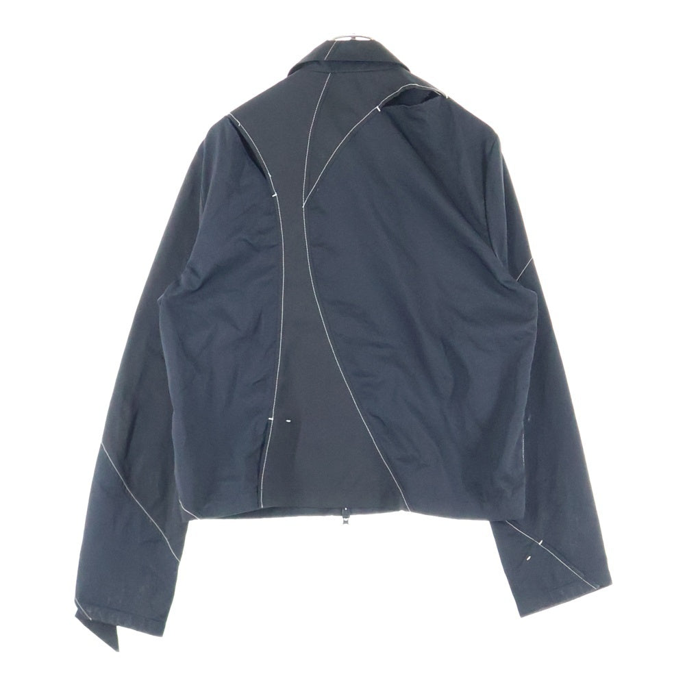 POST ARCHIVE FACTION(ポストアーカイブファクション) 3.0 TECHNICAL JACKET LEFT ステッチデザインテクニカルジャケット ブラック