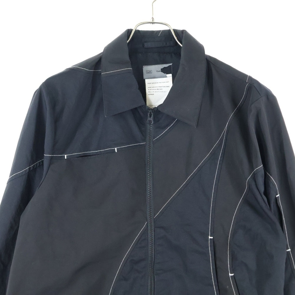 POST ARCHIVE FACTION(ポストアーカイブファクション) 3.0 TECHNICAL JACKET LEFT ステッチデザインテクニカルジャケット ブラック