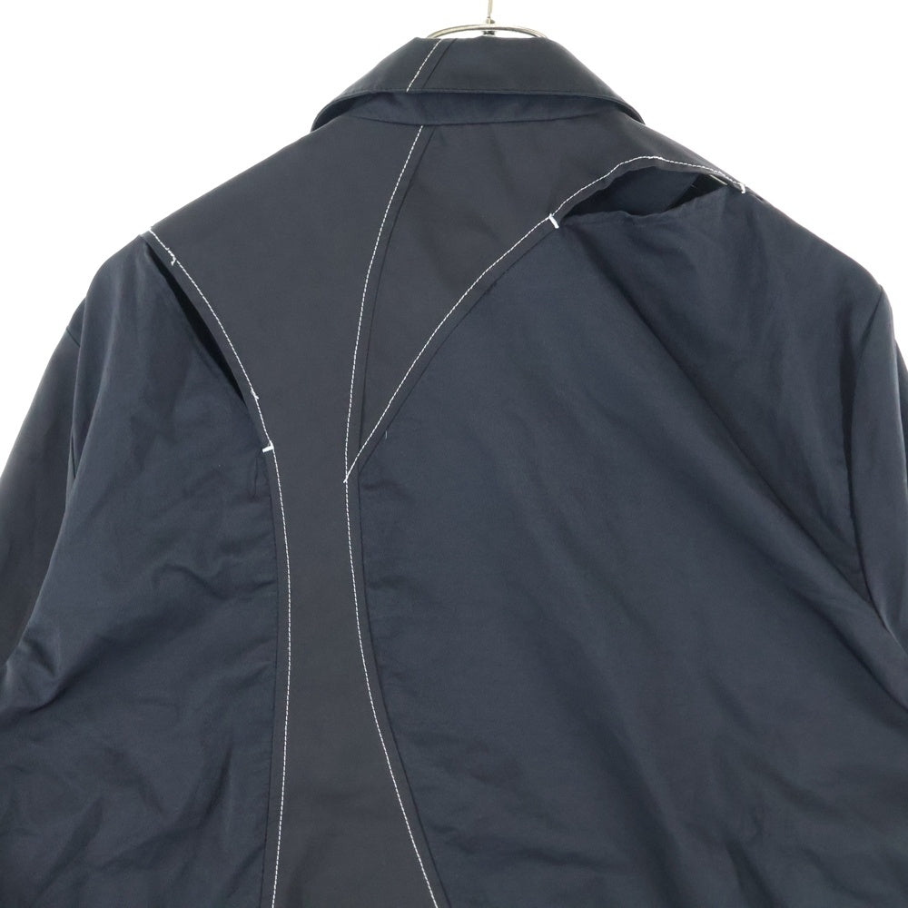 POST ARCHIVE FACTION(ポストアーカイブファクション) 3.0 TECHNICAL JACKET LEFT ステッチデザインテクニカルジャケット ブラック