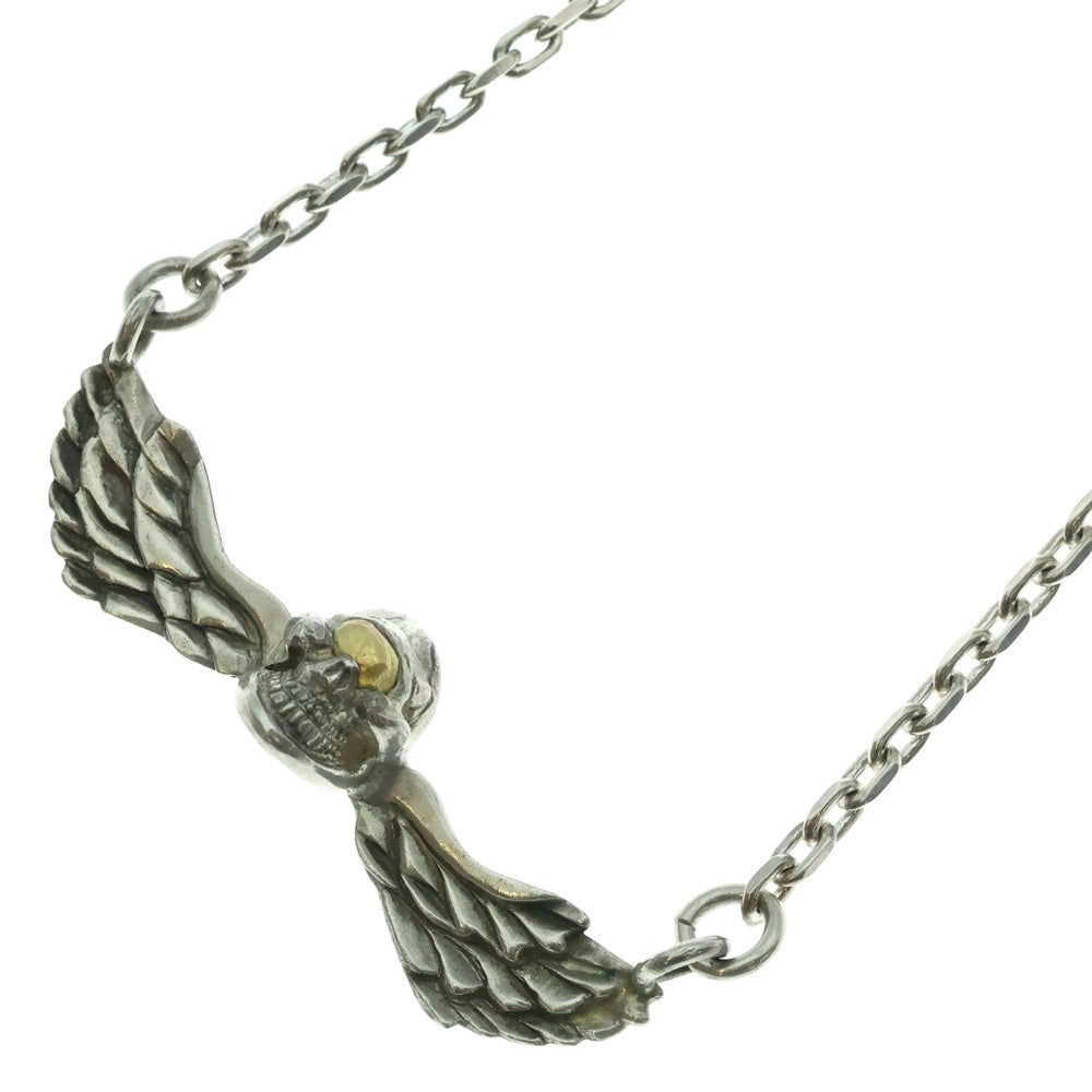 STOP LIGHT(ストップライト) k18 Gold eye Skull Wing K18付 Skull Skull Hook Chain ゴールドアイスカルウイング スカルフックチェーン ネックレスチェーン シルバーゴールド