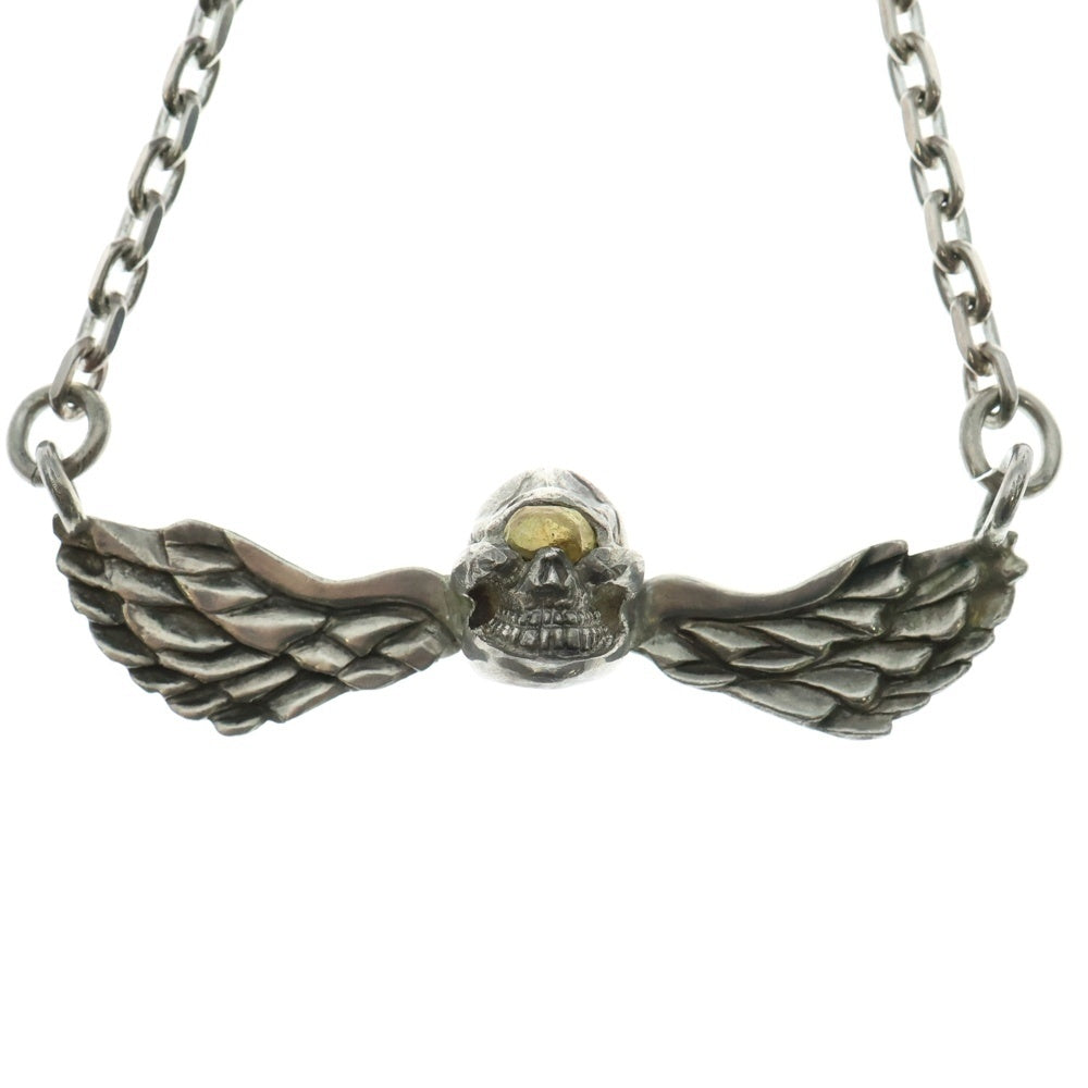 STOP LIGHT(ストップライト) k18 Gold eye Skull Wing K18付 Skull Skull Hook Chain ゴールドアイスカルウイング スカルフックチェーン ネックレスチェーン シルバーゴールド