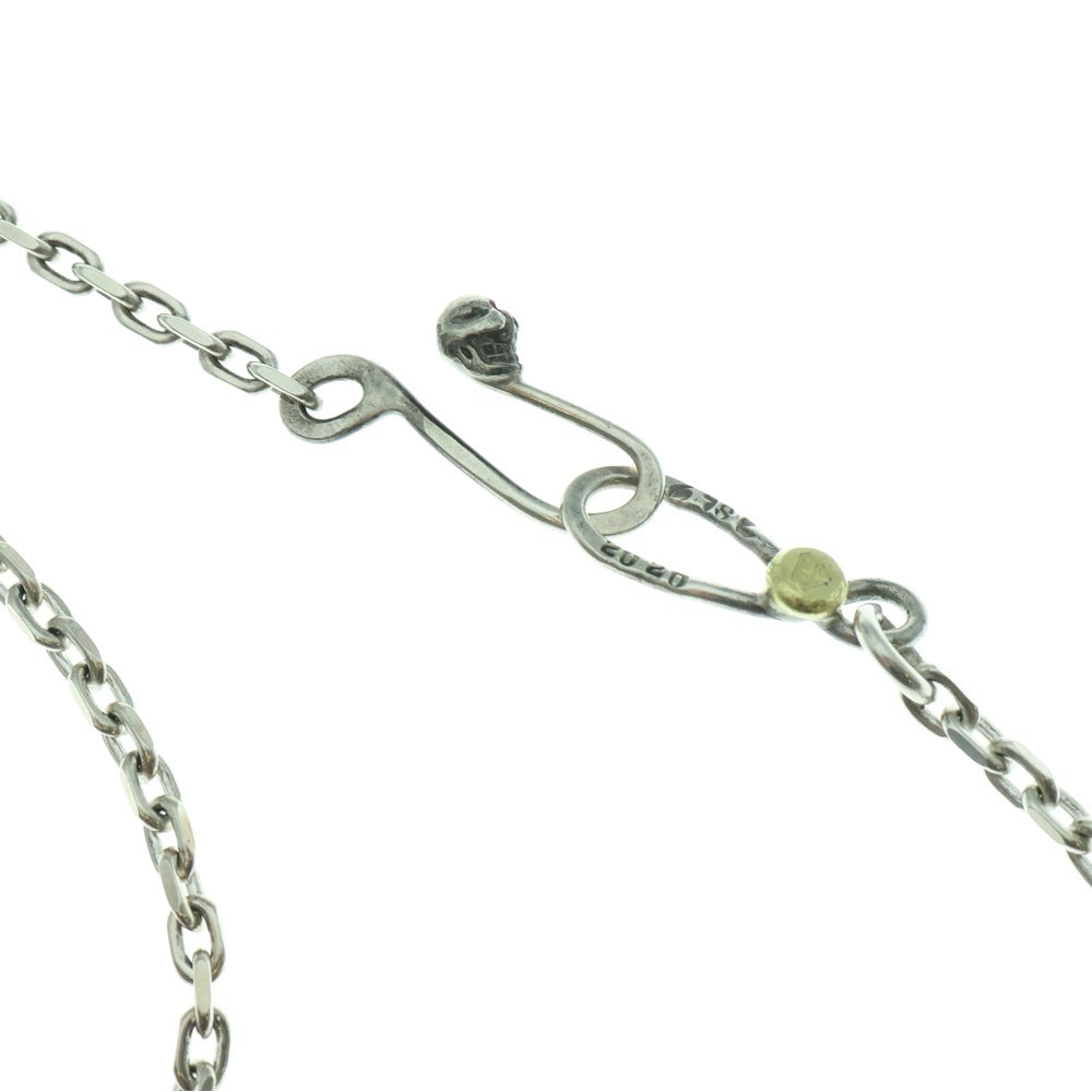 STOP LIGHT(ストップライト) k18 Gold eye Skull Wing K18付 Skull Skull Hook Chain ゴールドアイスカルウイング スカルフックチェーン ネックレスチェーン シルバーゴールド