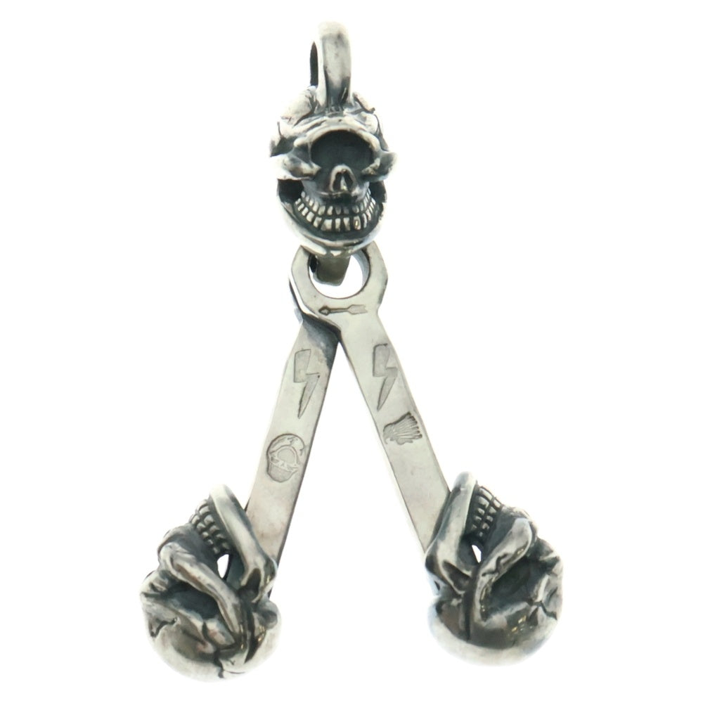 STOP LIGHT(ストップライト) Triangle Skull Piston Top トライアングルスカルピストントップ シルバー