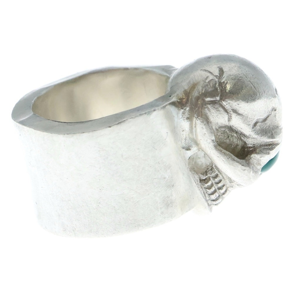 STOP LIGHT(ストップライト) SKULL RING Green EYE スカル リング グリーンアイ シルバーグリーン