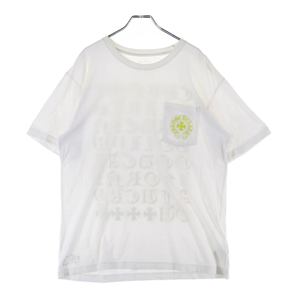 CHROME HEARTS(クロムハーツ) CH バック英字ロゴプリント 半袖Tシャツ ホワイト