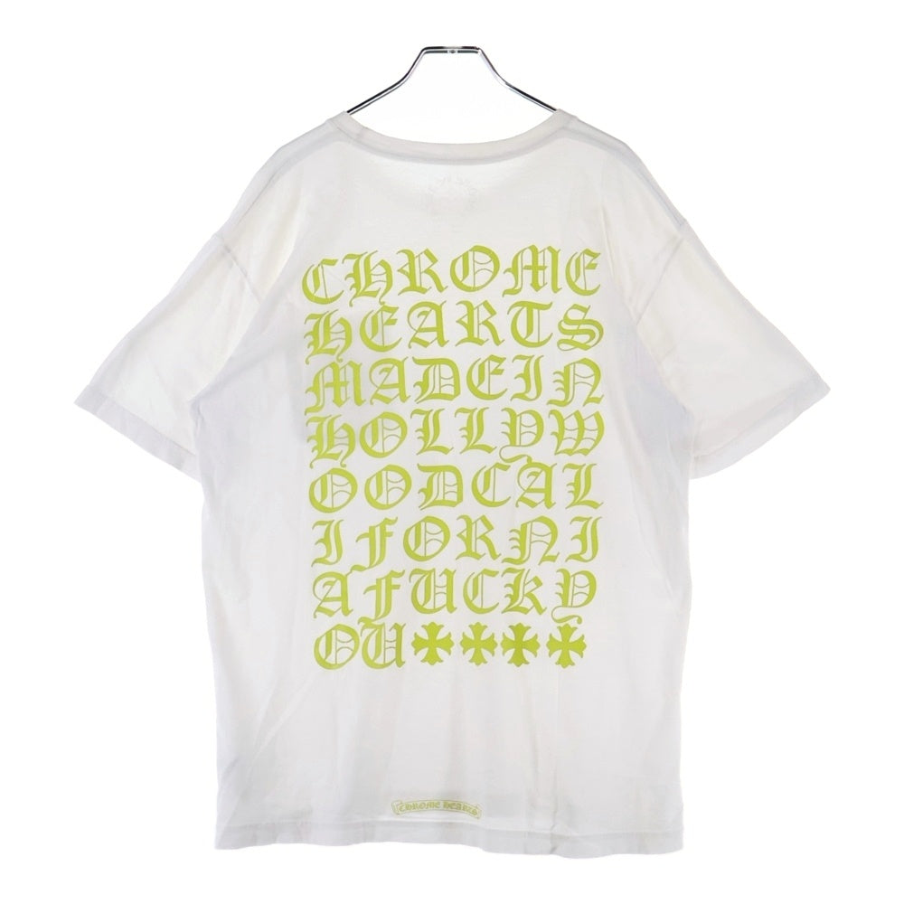 CHROME HEARTS(クロムハーツ) CH バック英字ロゴプリント 半袖Tシャツ ホワイト