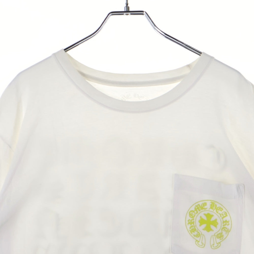 CHROME HEARTS(クロムハーツ) CH バック英字ロゴプリント 半袖Tシャツ ホワイト