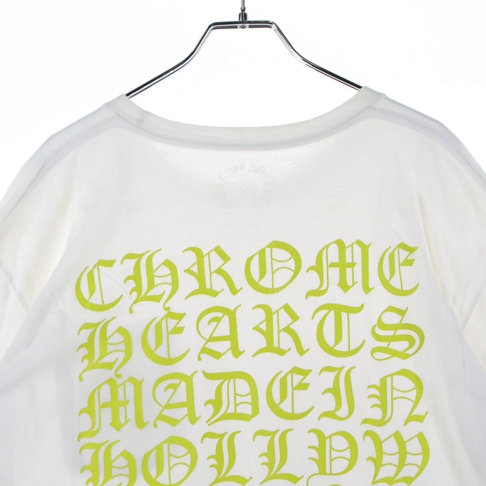 CHROME HEARTS(クロムハーツ) CH バック英字ロゴプリント 半袖Tシャツ ホワイト