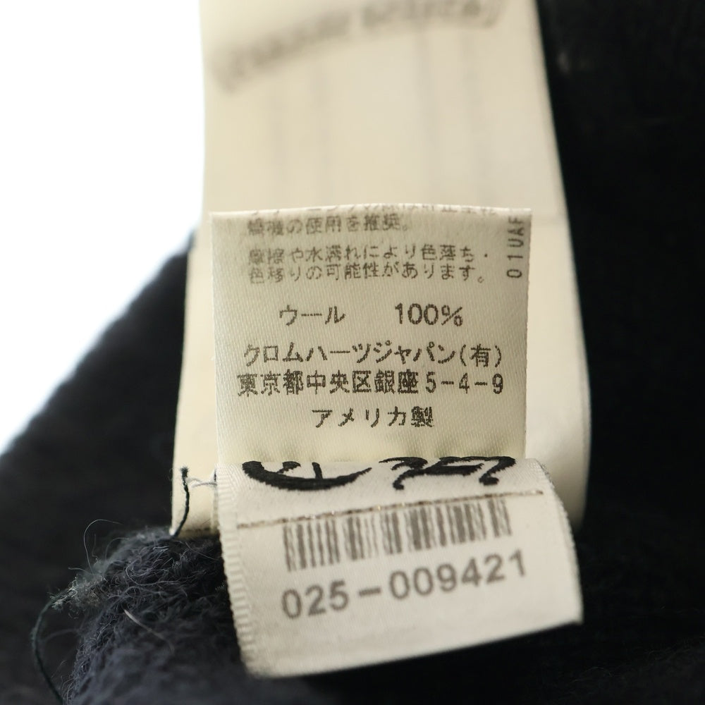 CHROME HEARTS(クロムハーツ) WOOL WATCH CAP CHプラス刺繍ウールビーニー ニットキャップ 帽子 ブラック