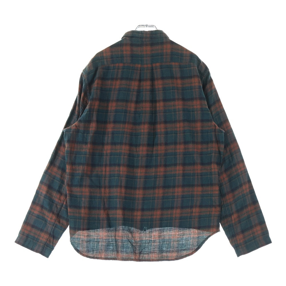CHROME HEARTS(クロムハーツ) HEYWOOD LS ヘイウッド チェック柄ダブルジップ長袖シャツ レッド/グリーン