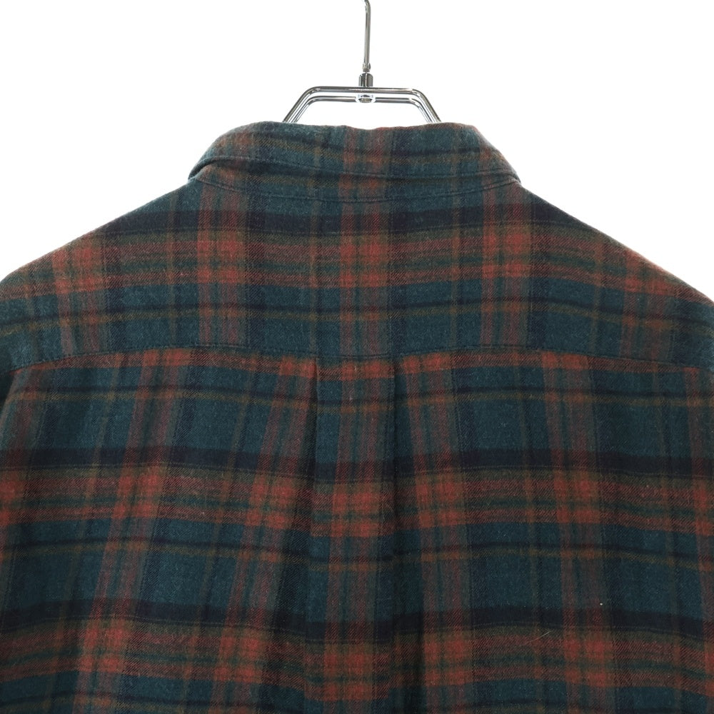 CHROME HEARTS(クロムハーツ) HEYWOOD LS ヘイウッド チェック柄ダブルジップ長袖シャツ レッド/グリーン