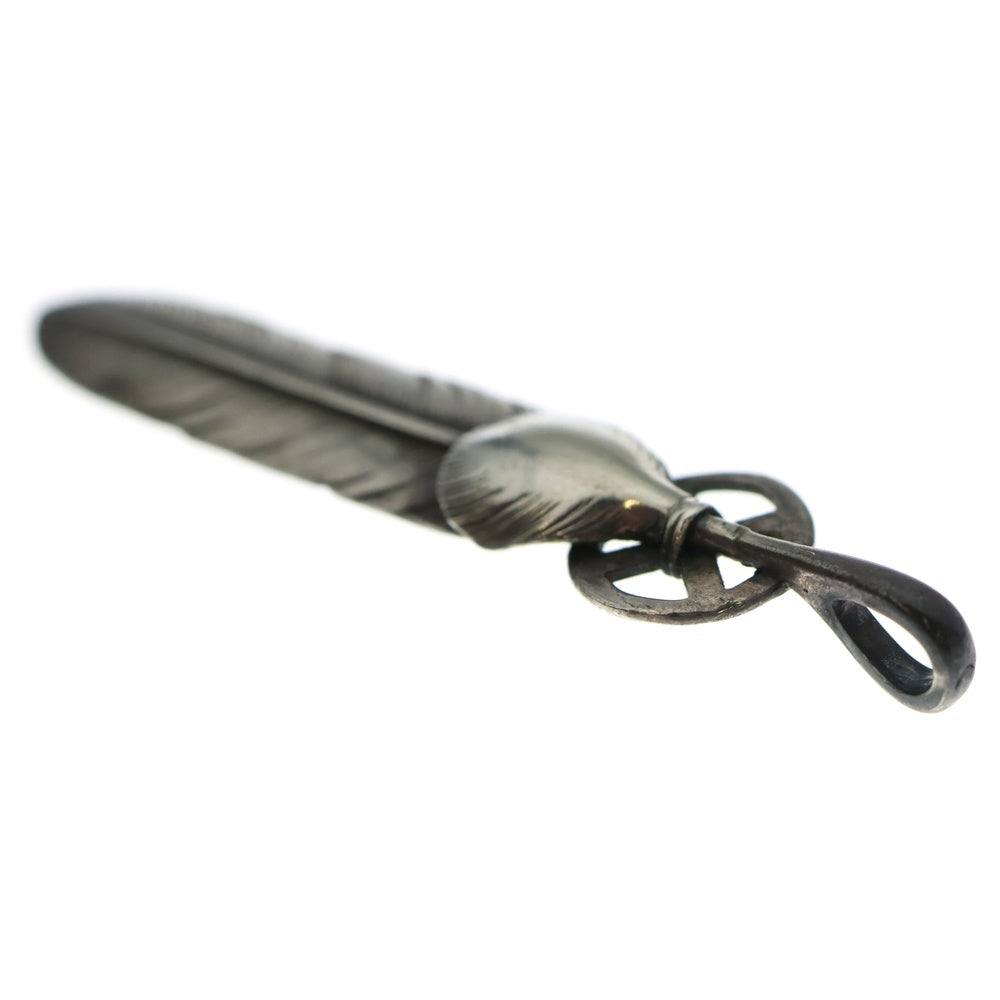 goro's(ゴローズ) SVハートホイールフェザー大 ペンダントトップ シルバー