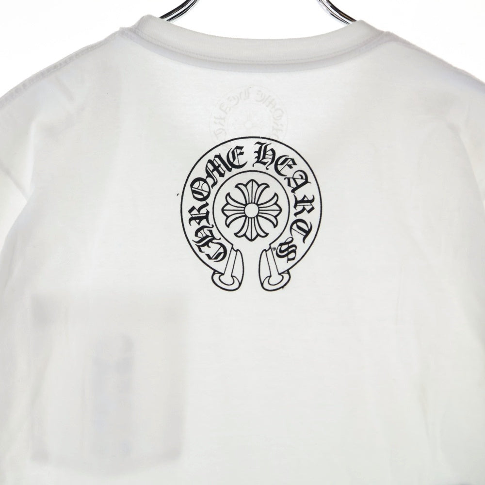 CHROME HEARTS(クロムハーツ) Side Logo Tee サイドロゴ ヴァーティカルロゴTシャツ 半袖Tシャツ ホワイト