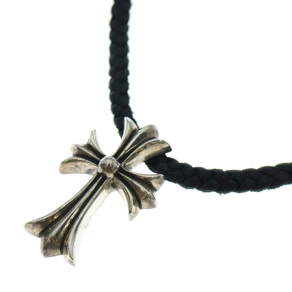 CHROME HEARTS(クロムハーツ) CH CRS SMLスモールCHクロス BC ボロチップブレイド ネックレス シルバー BCA220