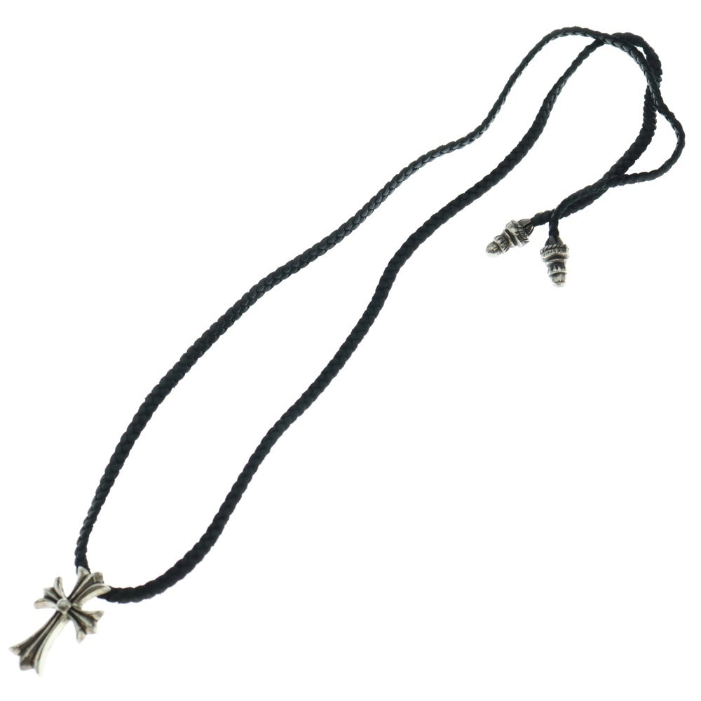 CHROME HEARTS(クロムハーツ) CH CRS SMLスモールCHクロス BC ボロチップブレイド ネックレス シルバー BCA220