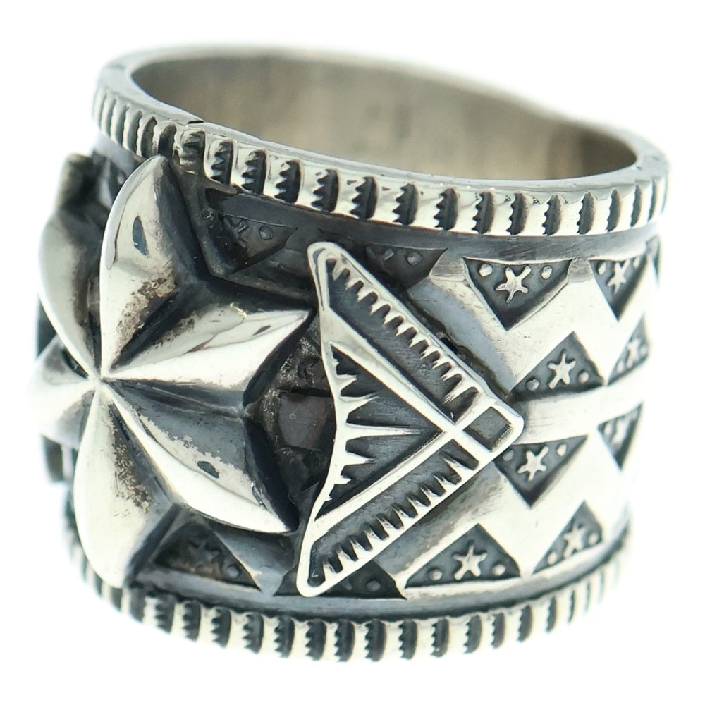 INDIAN JEWELRY(インディアンジュエリー) ナバホ族 Gary Reeves ゲーリーリーブス スタンプワークスターリング シルバー