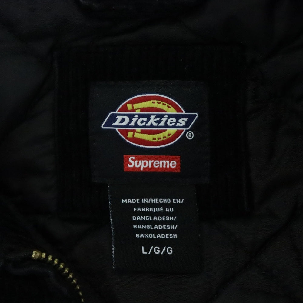 SUPREME(シュプリーム) 22AW×Dickies Corduroy Work Jacket ディッキーズ コーデュロイワークジャケット ブラック