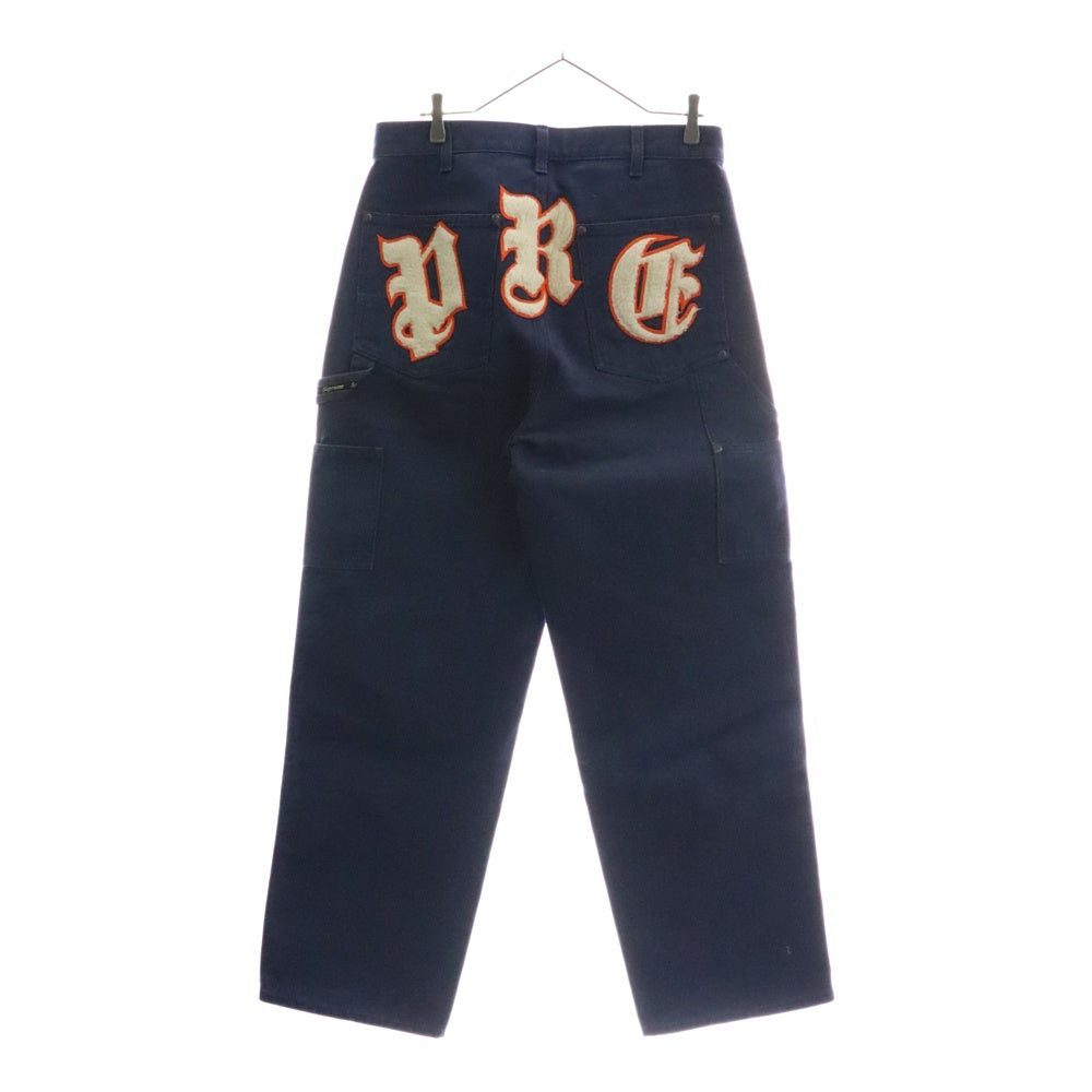 SUPREME(シュプリーム) 25SS Old English Canvas Double Knee Painter Pant オールドイングリッシュ キャンバスダブルニーペインターパンツ ネイビー