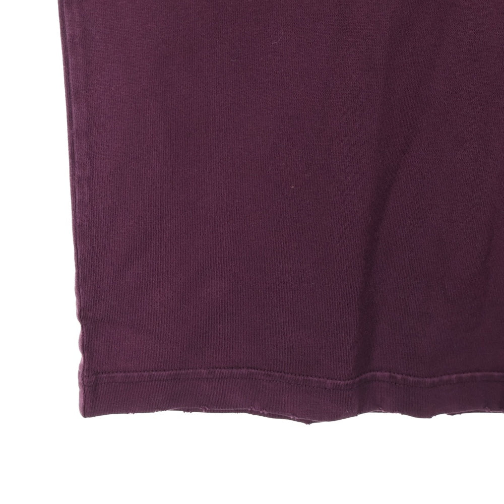 BALENCIAGA(バレンシアガ) 23SS TAPE TYPE MEDIUM FIT T-SHIRT テープタイプロゴ半袖Tシャツ カットソー 739784 TOVA9 ダークレッド