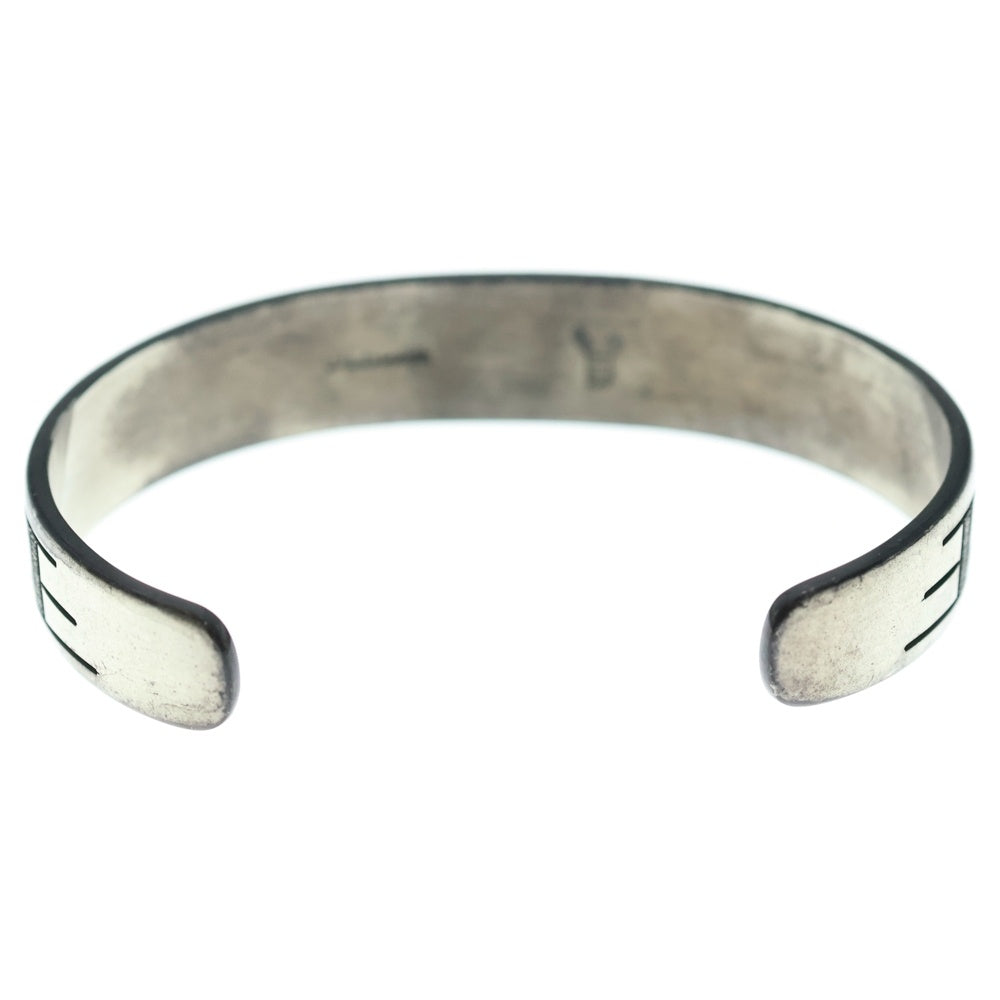 INDIAN JEWELRY(インディアンジュエリー) ホピ族 Ronald Wadsworth作 オーバーレイサンフェイスバングル シルバー