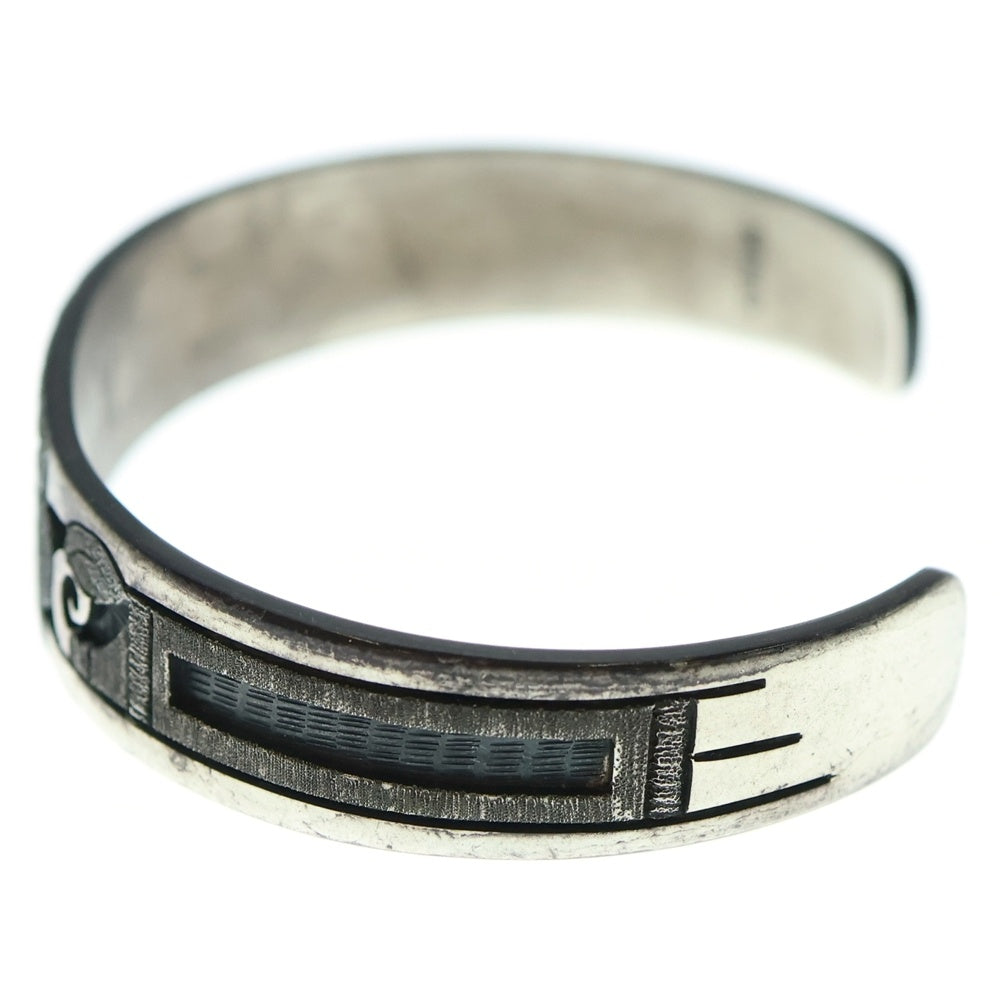 INDIAN JEWELRY(インディアンジュエリー) ホピ族 Ronald Wadsworth作 オーバーレイサンフェイスバングル シルバー