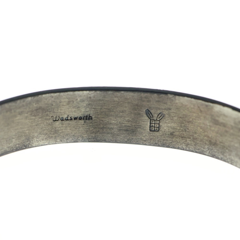 INDIAN JEWELRY(インディアンジュエリー) ホピ族 Ronald Wadsworth作 オーバーレイサンフェイスバングル シルバー