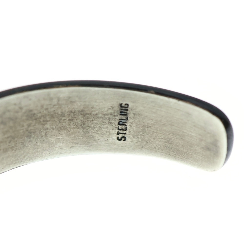 INDIAN JEWELRY(インディアンジュエリー) ホピ族 Ronald Wadsworth作 オーバーレイサンフェイスバングル シルバー