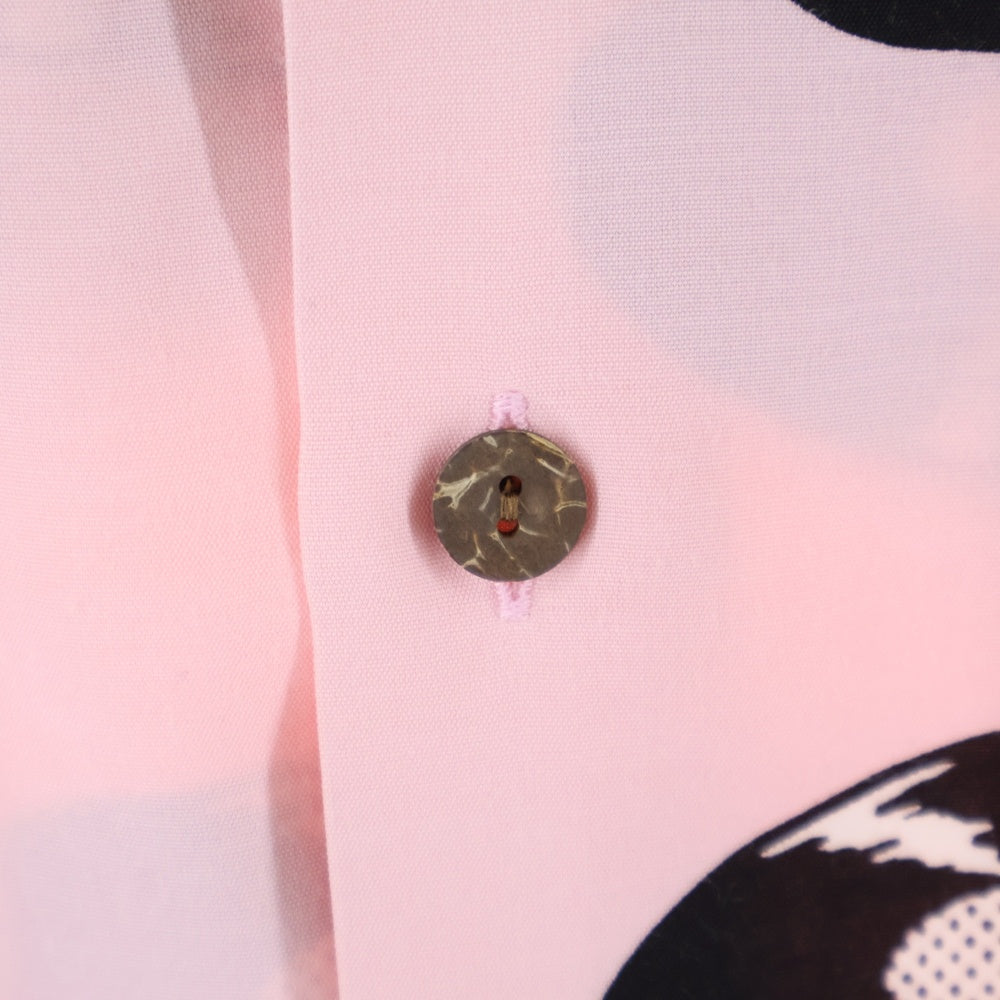 WACKO MARIA(ワコマリア) 24SS RECORDS HAWAIIAN SHIRT ハワイアン レコード柄アロハ半袖シャツ 24SS-WMS-HI04 ピンク