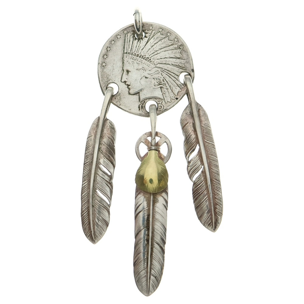 goro's(ゴローズ) 3点吊り大 ペンダントトップ シルバー/ゴールド