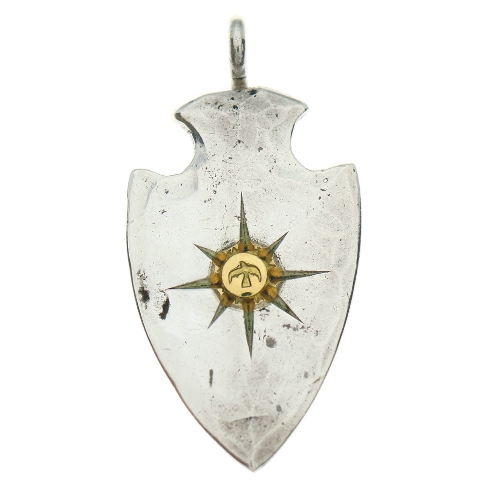 goro's(ゴローズ) メタル付き矢じり大 ペンダントトップ シルバー/ゴールド