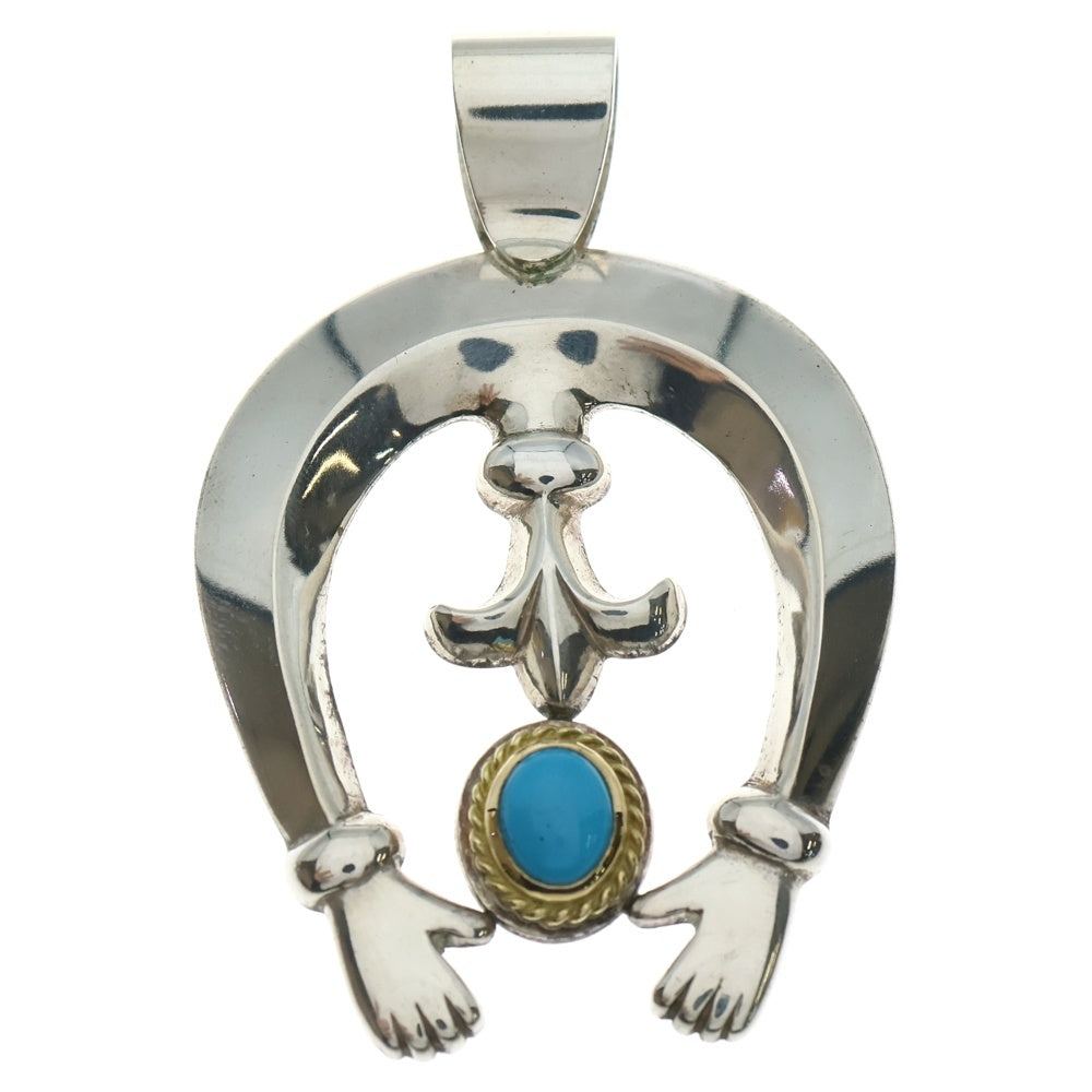 goro's(ゴローズ) 金縄付きナジョーネ 特大ペンダントトップ シルバー/ゴールド