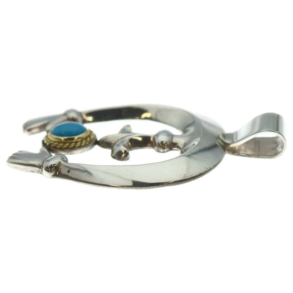 goro's(ゴローズ) 金縄付きナジョーネ 特大ペンダントトップ シルバー/ゴールド