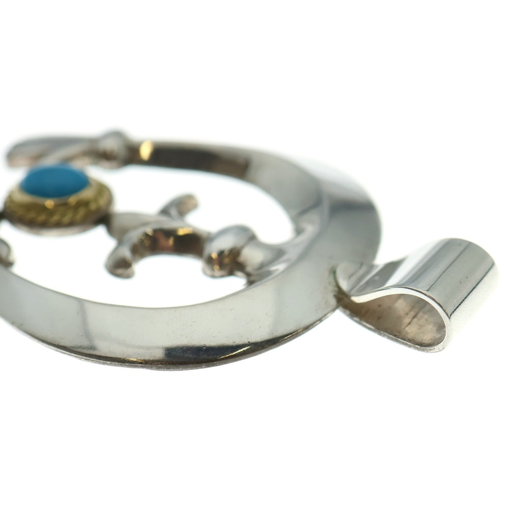 goro's(ゴローズ) 金縄付きナジョーネ 特大ペンダントトップ シルバー/ゴールド