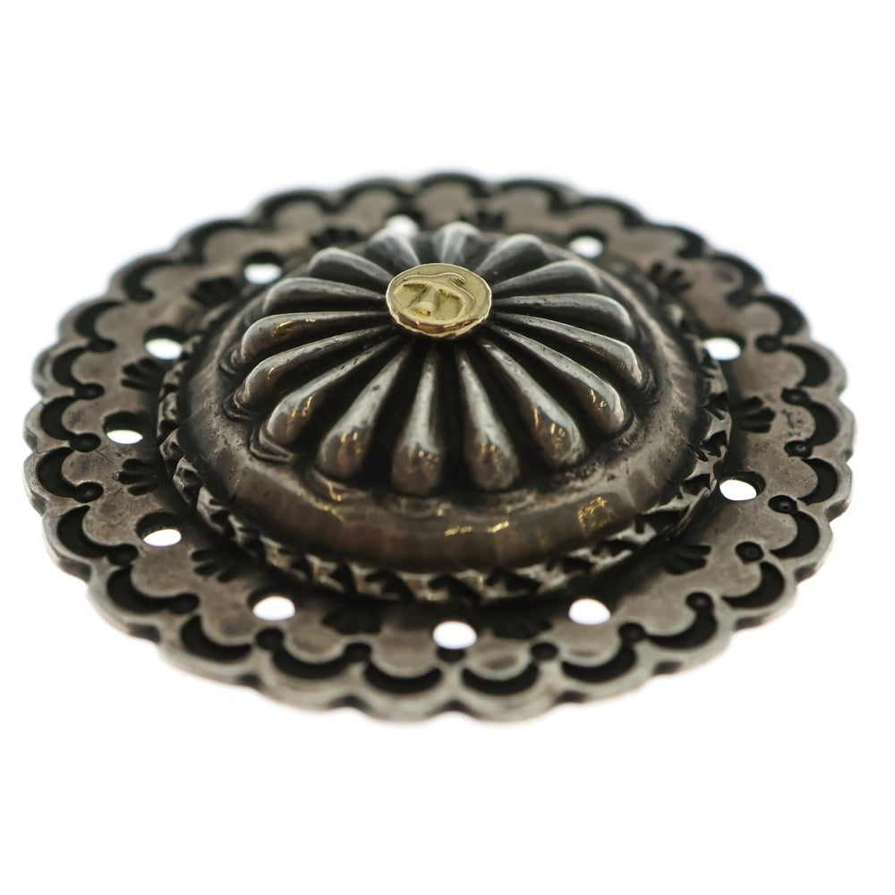 goro's(ゴローズ) 【オールド】K18付きフラワーコンチョ 大 シルバー/ゴールド