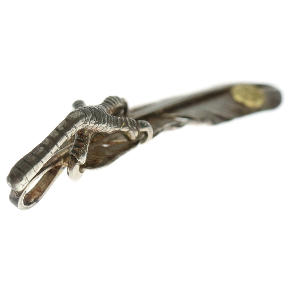 goro's(ゴローズ) 【現行】銀爪メタル付き特大フェザー 右向き ペンダントトップ シルバー/ゴールド