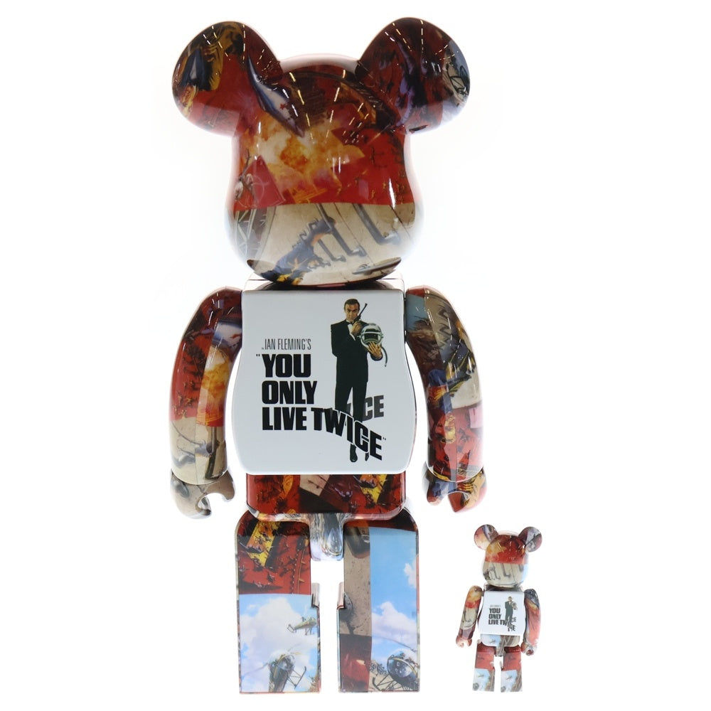 MEDICOM TOY(メディコムトイ) BE@RBRICK 007 YOU ONLY LIVE TWICE 100%&400% ベアブリック フィギュア 人形 マルチ