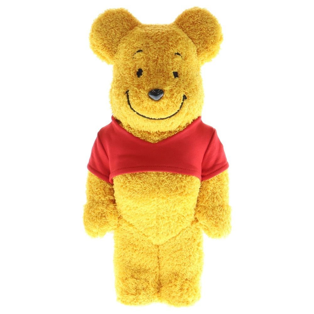 MEDICOM TOY(メディコムトイ) BE@RBRICK Winnie the Pooh COSTUME Ver. PILE FABRIC 400% ベアブリック クマのプーさん フィギュア 人形 イエロー/レッド